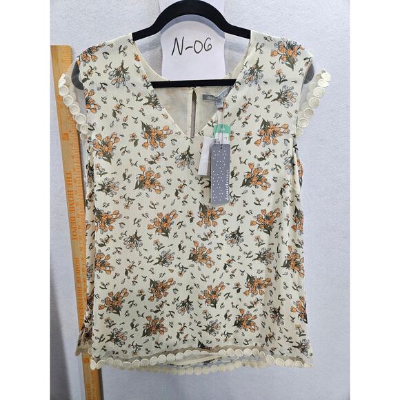 Daniel Rainn sheer blouse, size L NWT - Picture 1 of 8